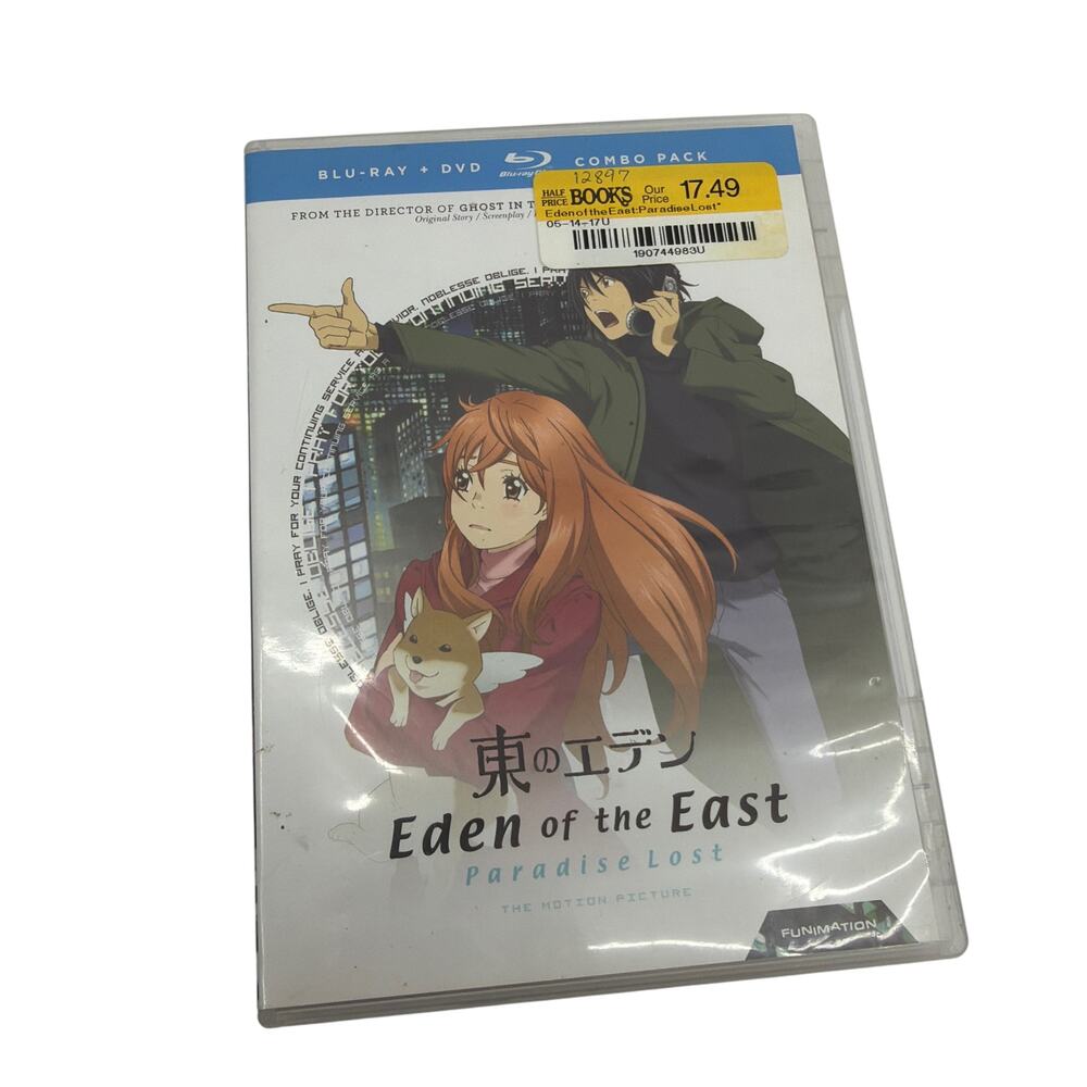 Eden of the East Paradise Lost Blu-ray DVD Combo Pack FUNimation